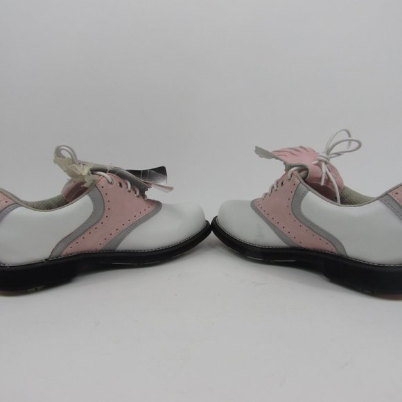 Top Flite Soft Spike Golf Shoes Women's Sz7.5 Pink & White - Picture 12 of 13